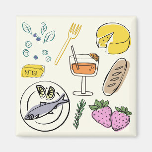 Aimant Minimaliste gourmand