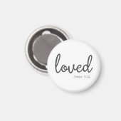 Aimant Minimaliste Jean 3:16 amour (Recto/Verso)