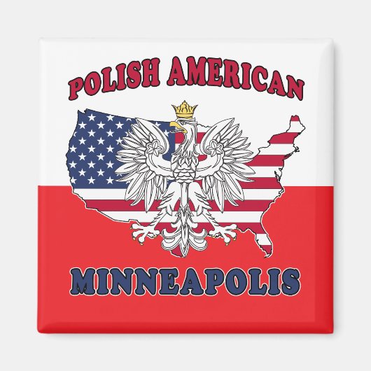 Aimant Minneapolis Minnesota polonais (Devant)