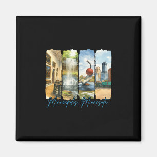Aimant Minneapolis Minnesota Voyage Voyage Coup de pincea