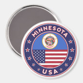 Aimant Minnesota autocollant, étui téléphonique, sac, hor (Recto/Verso)