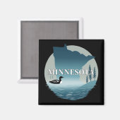 Aimant Minnesota États-Unis d'Amérique (Recto/Verso)