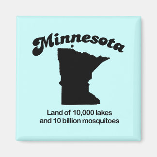 Aimant Minnesota Motto - Terre de 10 000 lacs