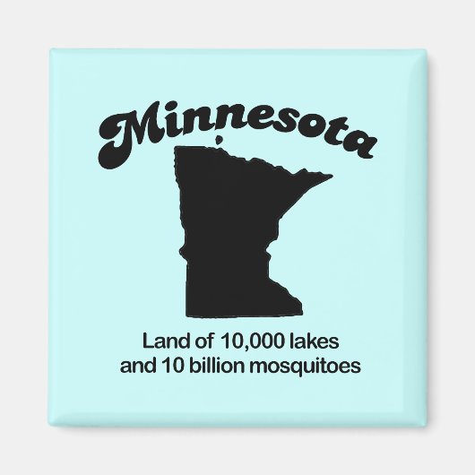Aimant Minnesota Motto - Terre de 10 000 lacs (Devant)
