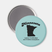 Aimant Minnesota Motto - Terre de 10 000 lacs (Recto/Verso)