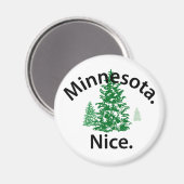 Aimant Minnesota Nice. Point ! (texte noir) (Recto/Verso)