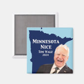Aimant Minnesota Nice Tim Walz (Recto/Verso)