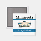 Aimant Minnesota : On Dit Hotdish (Recto/Verso)