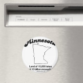 Aimant MINNESOTA - T-shirts et G "MINNESOTA STATE MOTTO" (In Situ (Lave-vaisselle))