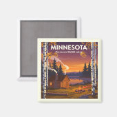 Aimant Minnesota vintage (Recto/Verso)