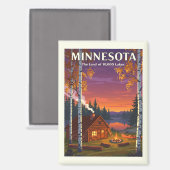 Aimant Minnesota vintage (Recto/Verso)