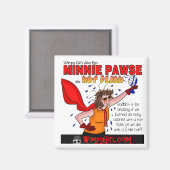 Aimant Minnie Pawse - Journée mondiale de la ménopause (Recto/Verso)