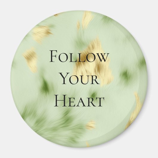 Aimant Mint Green Gold Cowhide (Devant)