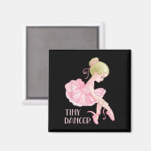 Aimant Minuscule Danseur Ballerina Fille Ballet Danse Enf (Recto/Verso)