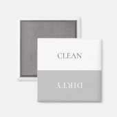 Aimant Minuscule lave-vaisselle nettoyant sale (Recto/Verso)