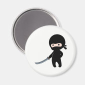 Aimant Minuscule Ninja en colère (Recto/Verso)