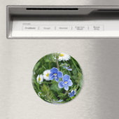 Aimant minuscules fleurs bleues (In Situ (Lave-vaisselle))