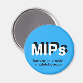 Aimant mipdatabase.com logo magnétique (Recto/Verso)