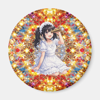 Aimant Mirabella in Golden Glow – Kaleidoscope Mandala 