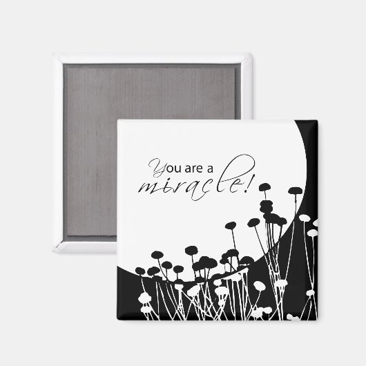 Aimant Miracle de récupération, noir et blanc (Recto/Verso)