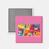 Aimant Miraculeux Chaque fille est un super héros (Recto/Verso)