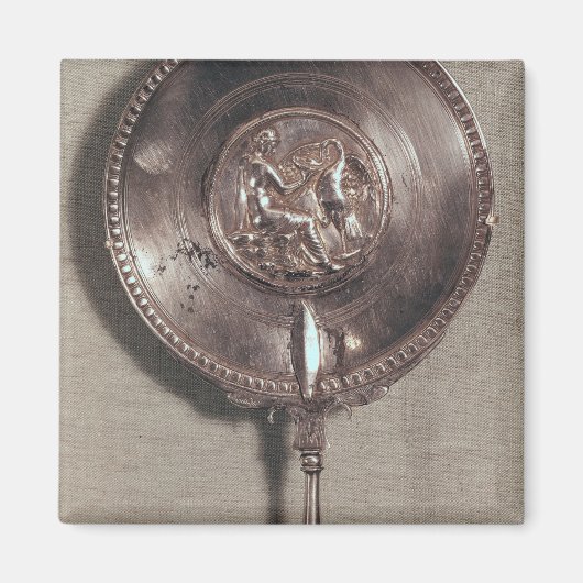 Aimant Miroir à main représentant Leda et le cygne (Devant)