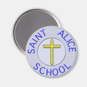 Aimant Mise à jour Saint Alice Bleu/gris et or Patch (Recto/Verso)