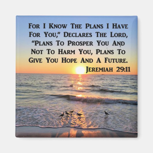 AIMANT MISE EN LIGNE DE JEREMIAH 29:11 SCELER (Devant)