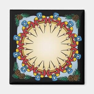 Aimant Mise en tambour de douze batteurs