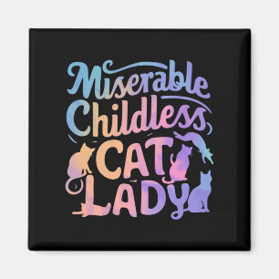 Aimant Misérable chatte sans enfant dame