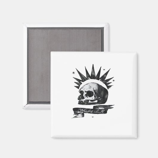 Aimant Misfit Skull Creative Character Art Style  (Recto/Verso)