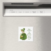 Aimant Miss irlandaise vintage (In Situ (Lave-vaisselle))