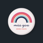 Aimant Miss You Rainbow en rose et bleu<br><div class="desc">Un arc-en-ciel moderne en rose,  bleu,  corail,  turquoise et bleu envoie le message sincère "vous manquez" à quelqu'un de spécial dans votre vie. Une partie d'une collection de Parcel Studios.</div>