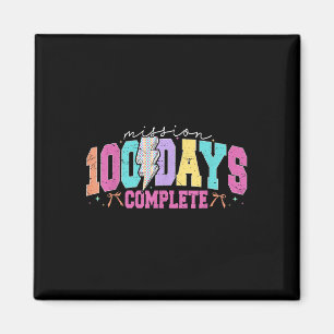 Aimant Mission 100 Jours Terminer Funny 100 Jours D'École