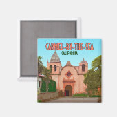 Aimant Mission Carmel-By-The-Sea Basilique Californie (Recto/Verso)