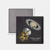 Aimant Mission Cassini Huygens à Saturne (Recto/Verso)