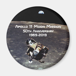 Aimant Mission historique Apollo 11 Moon 50e anniversaire