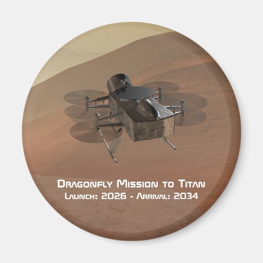 Aimant Mission libellule à Titan (Devant)
