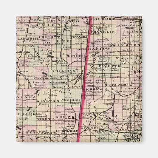 Aimant Mississippi et Alabama (Devant)