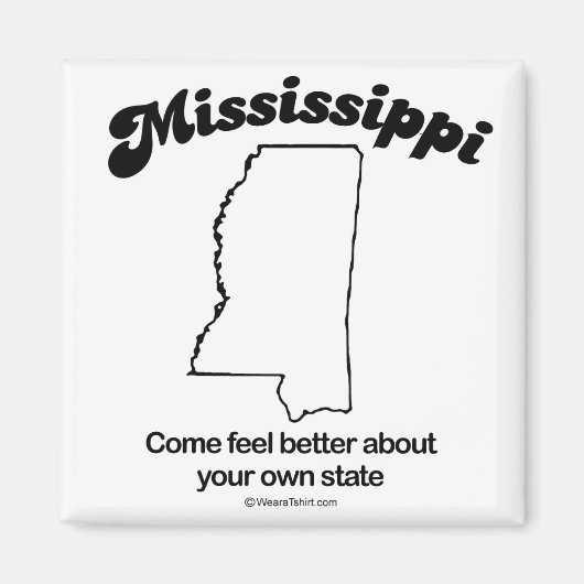 Aimant MISSISSIPPI - T-shirts "MISSISSIPPI State MOTTO" (Devant)