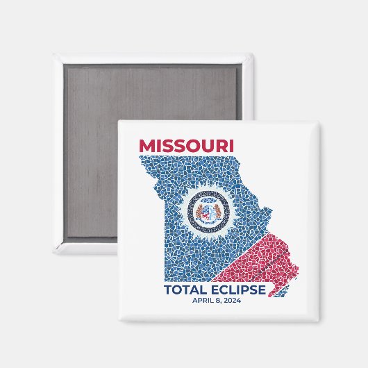 Aimant Missouri Total Carré Eclipse (Recto/Verso)