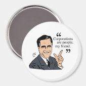 Aimant Mitt Romney Citations couleur (Recto/Verso)