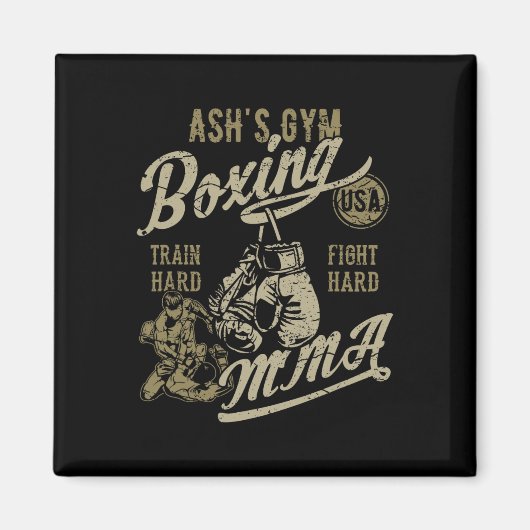 Aimant Mixed martial art de boîte de gym Ash's Conception (Devant)