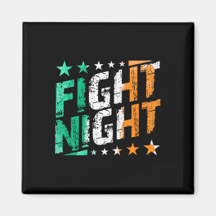 Aimant Mixed martial art De Boxe De Nuit Ou Fan De Boxe À