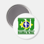 Aimant Mixed martial art du drapeau brésilien Jiu Jitsu (Recto/Verso)