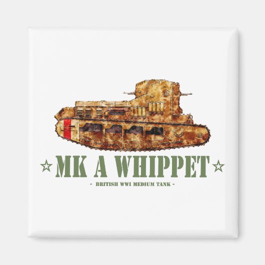 Aimant MK A Whippet World War One British Medium Tank WWI (Devant)