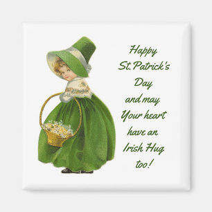 Aimant Mlle irlandaise vintage