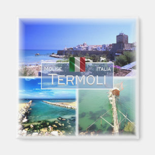Aimant MLS001 TERMOLI, Mosaïque, Molise, Italie, Frigo
