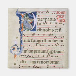 Aimant Mme 561 page avec "P" initial historiated