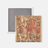 Aimant Mme Supp. Pers.Genghis Khan et sa femme (Recto/Verso)